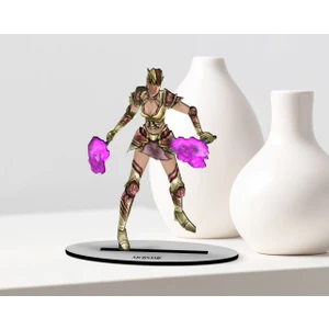 Kişiye Özel Isimli Knight Online Asas Tasarımlı Ahşap Biblo Model-1