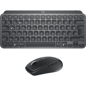 MX Keys Mini Combo Minimalist Kablosuz Aydınlatmalı  Q-Türkçe Klavye ve MX Anywhere 3 Kompakt Performans Mouse Seti, Siyah For Business
