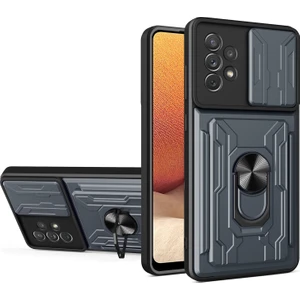 Szykd Samsung Galaxy  Için Yüzük Standlı Telefon Kılıfı - Siyah (Yurt Dışından)