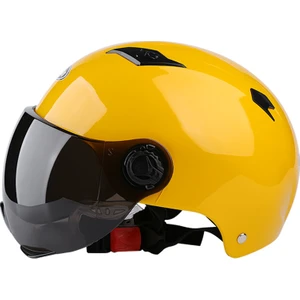 Battery Motorcycle Electric Vehicle Helmet Riding Half Helmet Unisex Safety Helmet(Yurt Dışından)