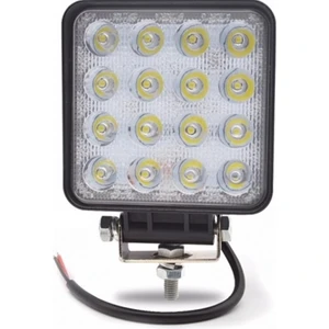 Led  Kare Off Road Sis Farı Sis Lambası Çalışma Lambası Projektör 16 Ledli 1 Adet