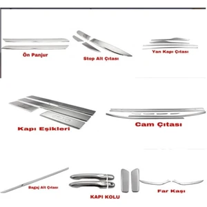 Alfa Otomotiv Renault Clio - 4 Krom Set 8 Ürün 29 Parça 2012-2019 Arası