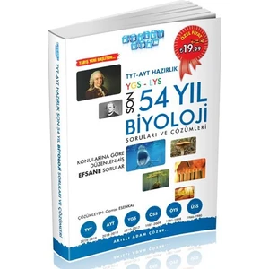 Akıllı Adam Yayınları Akıllı Adam Tyt Ayt Son 54 Yıl Biyoloji Soru Çözümlü