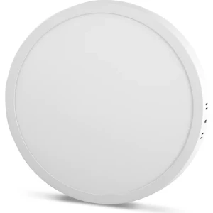 24W Yuvarlak Sıva Üstü LED Panel 3000K Günışığı