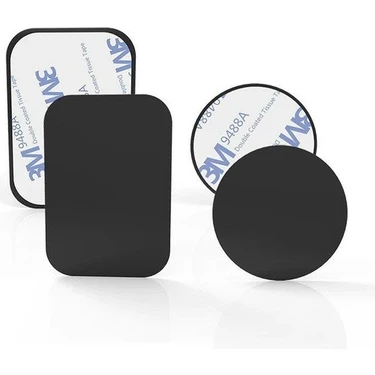 PSGT 2ADET Telefon Araç Içi Tutucu Stant Metal Plaka Magnetic Mıknatıslı Tutucular Için Metal Saç