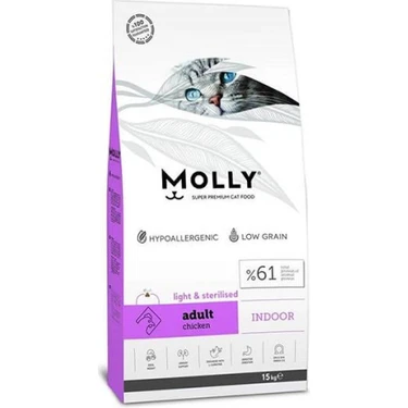 Molly Sterilized Tavuklu Yetişkin Kedi Maması 15