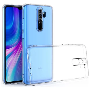 Bzontech Xiamio Redmi Note 8 Pro Kılıf Şeffaf Kamera Korumalı