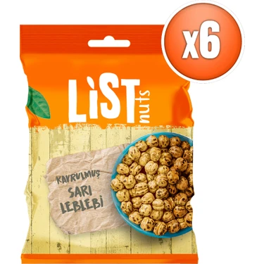 List Nuts Kavrulmuş Sarı Leblebi 6 x 90