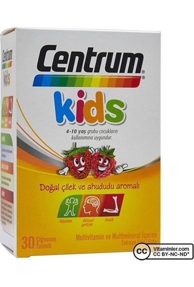 Centrum Kids Multivitamin 30 Çiğneme Tableti