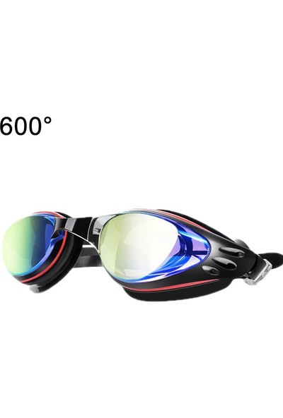 Wave Dalga Karşıtı Yüzme Gözlükleri, Renk: Kırmızı Siyah 600 Derece (Yurt Dışından)