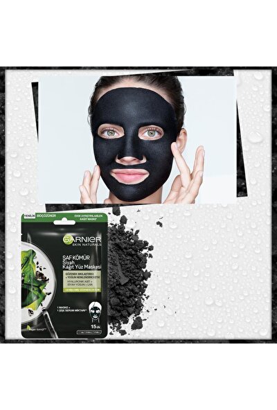 Garnier Saf Kömür Siyah Yosun Gözenek Sıkılaştırıcı Kağıt Yüz Maskesi