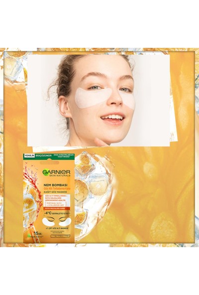 Garnier Nem Bombası Göz Altı Torbalarına Karşı Kağıt Göz Maskesi