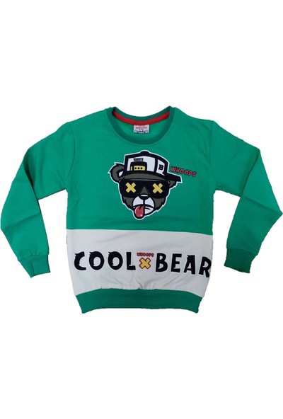 Wkc Kids Erkek Çocuk Cool Bear Desenli Sweatshirt