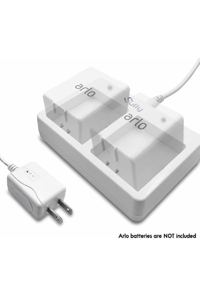 Charger For Arlo Netgear Batteries (2 Ports White)