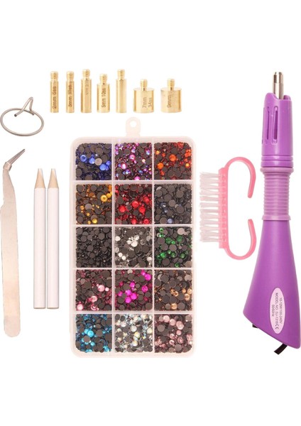 Aplikatör, Dıy Setter 7 Farklı Ipucu, Cımbız ve Fırça ve Rhinestones Kristal Dahil (Yurt Dışından)