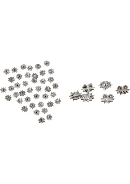 50 Adet Çiçek Gevşek Aralayıcı Metal Boncuk (Yurt Dışından) fiyatları