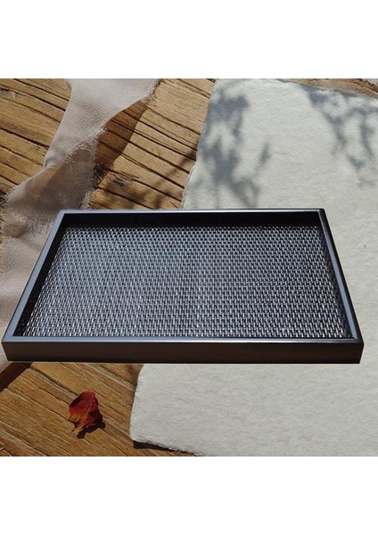 El Yapımı Rattan Ahşap Tepsi Kahvaltı Tepsi Örgü Servis Tepsi Dekoratif Meyve Kase Mutfak Tabağı Japon Tarzı Dikdörtgen | Çay Tepsileri (Yurt Dışından)