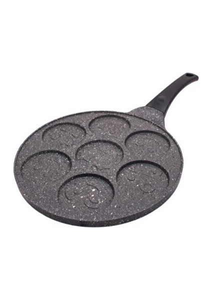 Yüz Emojili 28 cm Granit Döküm Pankek Tavası fiyatları
