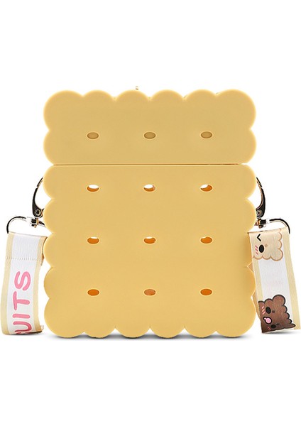 380ML Şirin Bisküvi Modeli Çocuk Su Şişesi - Sarı (Yurt Dışından)