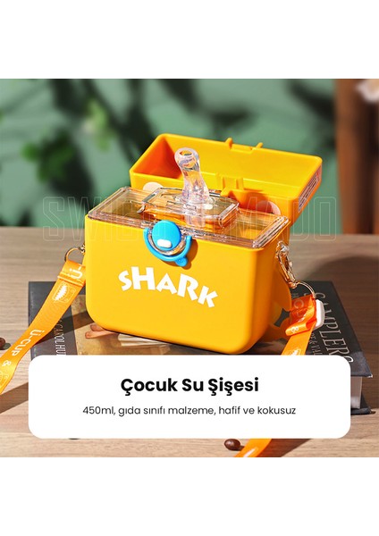 450ML Sevimli Köpekbalığı Modeli Çocuk Su Şişesi - Pembe (Yurt Dışından) fiyatları