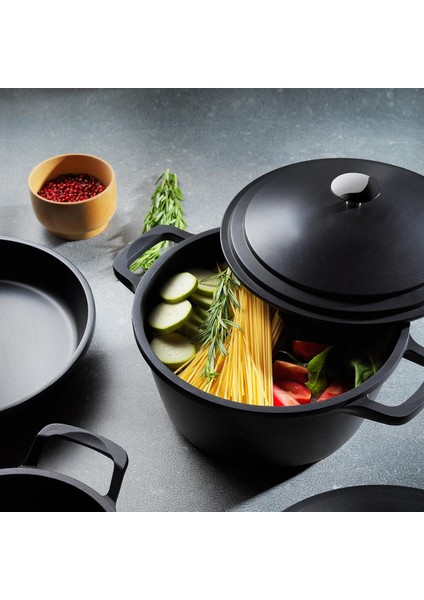 Pro Cast Döküm Basık TENCERE-28CM-SIYAH modelleri