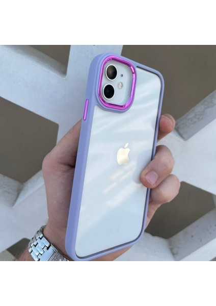 Pirok Store Iphone 11 Uyumlu Lüks Silikon Çerceve 12 Görünümlü Kılıf