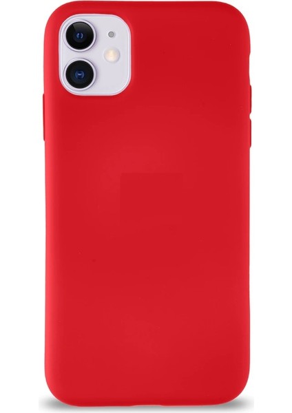 Apple iPhone 11 Kılıf Lansman Silikon Mat Yüzey Içi Kadife Kapak Tpu