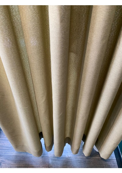 Natural Keten Mat Doku Kırışmaz Yeni Sezon 1x3 Pileli Fıstık Yeşili Fon Perde modelleri