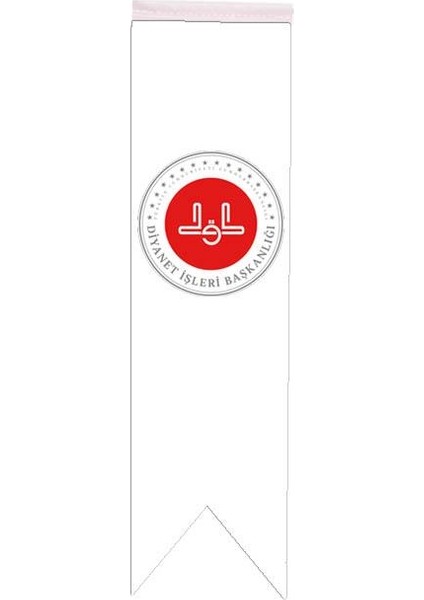 Masa Üstü Kırlangıç Diyanet Işleri Başkanlığı Bayrağı - 8X30CM Çift Taraflı Saten Kumaş
