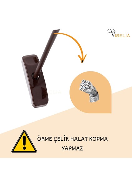 Koyu Kahve Pencere Kilidi Halatlı Çocuk Güvenlik Emniyet Hırsız Pimapen Pvc Kapı Bebek Kilidi fiyatları