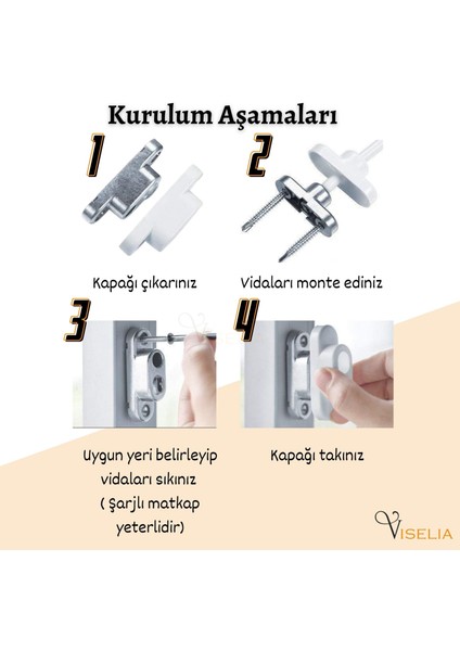 Koyu Kahve Pencere Kilidi Halatlı Çocuk Güvenlik Emniyet Hırsız Pimapen Pvc Kapı Bebek Kilidi indirimleri