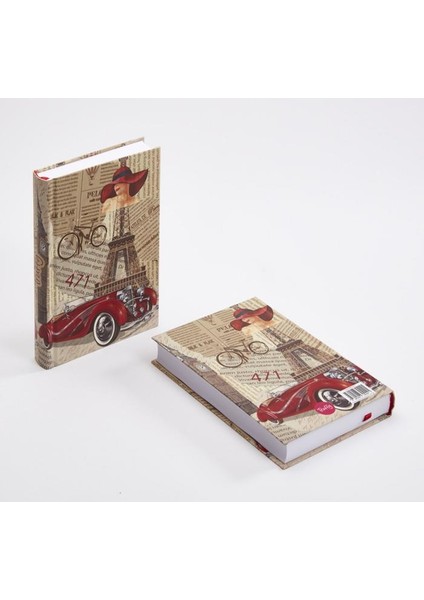 Truffy Sert Kapak Defter Car 10.5X15.5 cm 192 Sayfa Çizgili