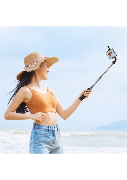 SS-1781 Bluetooth Selfie Çubuğu Uzaktan Kumandalı/tripod Standlı - Siyah