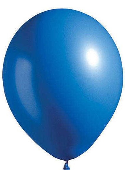 80 Adet Koyu Mavi Renk Balon-Pastel- Pastel Balon-Dogum Günü+ Balon Zinciri Balon Bandı Hediye