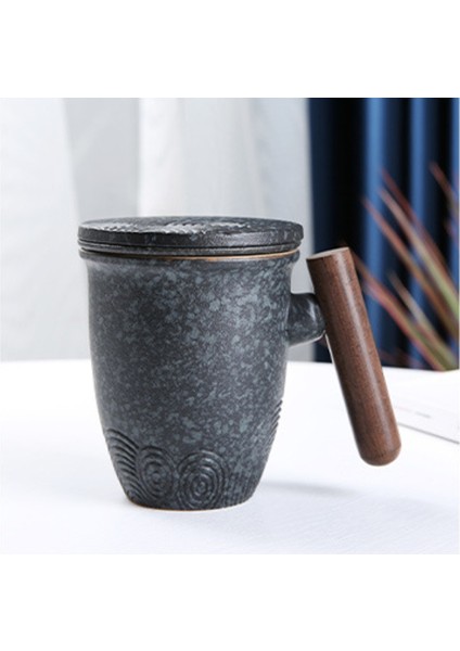 Kapak Çay ve Su Ayırma ile Seramik Kupa Filtre Çay Bardağı Kahve Fincanı Kişisel Fincan Iş Hediye Fincan (Yurt Dışından)
