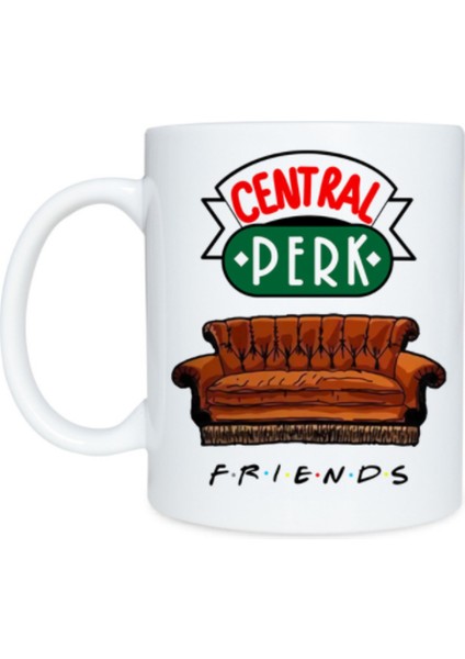 Friends Temalı Seramik Kupa - Beyaz (Yurt Dışından)