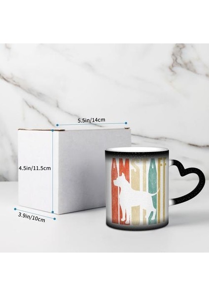 Yaratıcı Seramik Kupa Beyaz Isı Transfer Su Fincan Kahve Fincanı Işareti (Yurt Dışından) fiyatları