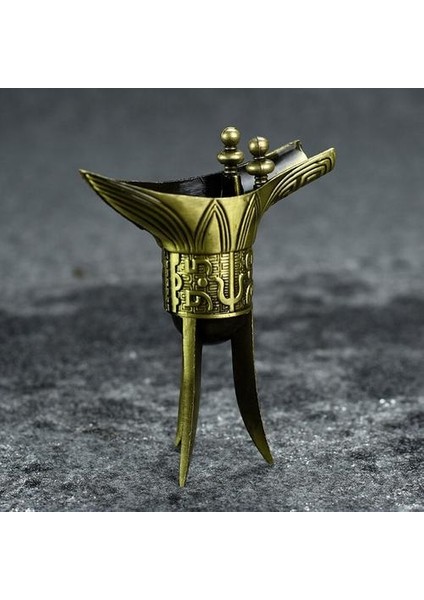 20 ml Çin Qin Hanedanı Bronz Tripod Antika Şarap Cam Sanat Koleksiyonu Likör Ruhları Vodka Shot Cam Tipsy Kokteyl Kupası Dekorasyon | Atış Cam (Yurt Dışından) indirimleri