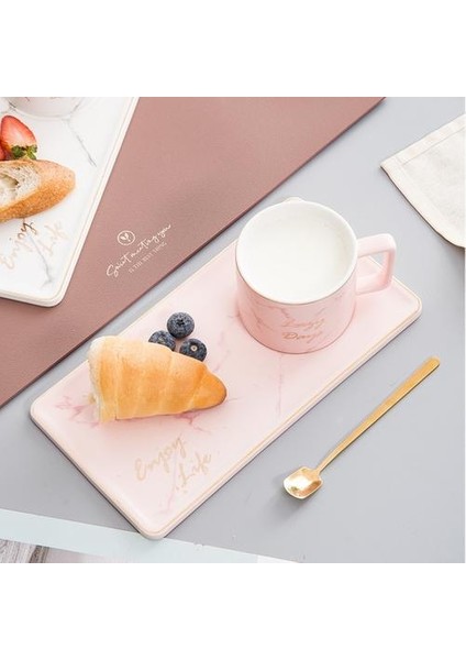 250 ml Seramik Kahve Fincanı Küçük Narin Nordic Stil Basit Ev Kupası Seti Işık Lüks Ingiliz Öğleden Sonra Çay Snack Plate | Kahve Kupaları ve kupalar (Yurt Dışından) modelleri