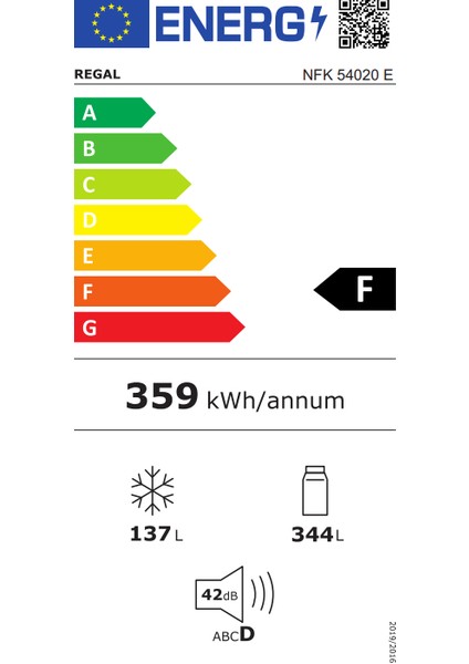 NFK 54020 E 481 lt No-Frost Buzdolabı