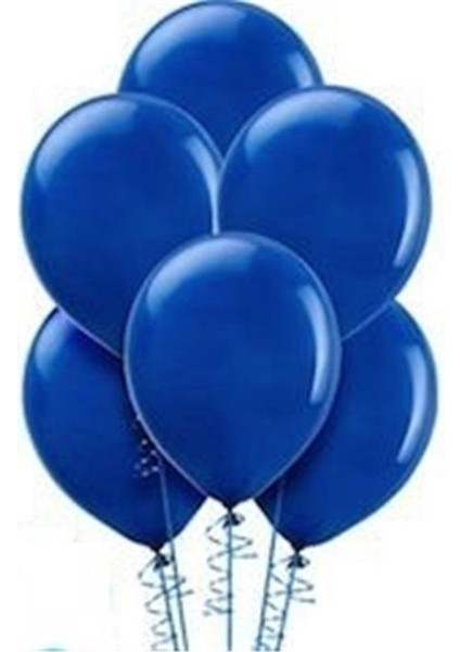 5 Adet Lacivert Renk Balon-Pastel- Pastel Balon-Dogum Günü Parti Balonları