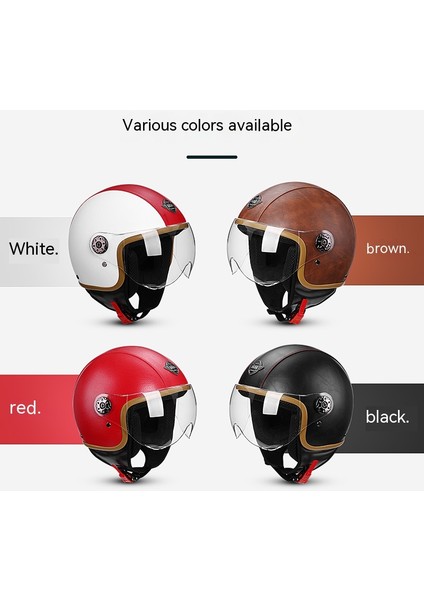 Black Tea Retro Kask (Yurt Dışından)