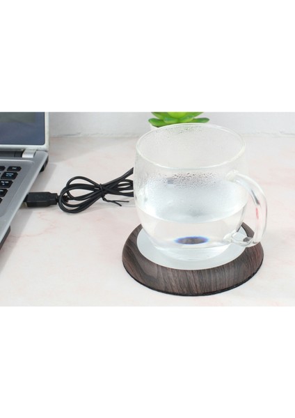 Ahşap Tahıl Fincan Isıtıcı Isı Içecek Kupa Mat USB Içecek Tutun Sıcak Isıtıcı Kupalar Coaster Sonbahar Kış Taşınabilir Masaüstü Ev | Elektrikli Su Isıtıcılar (Yurt Dışından) modelleri