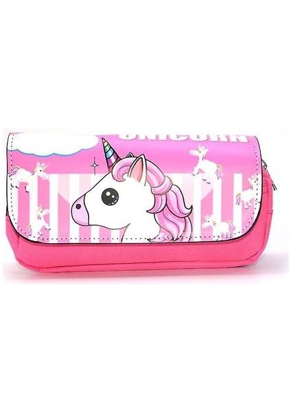 (L) Kalem Kutusu Okulu Tedarikçiler Çocuklar Için Sevimli Unicorn Kalem Çantası (Yurt Dışından)