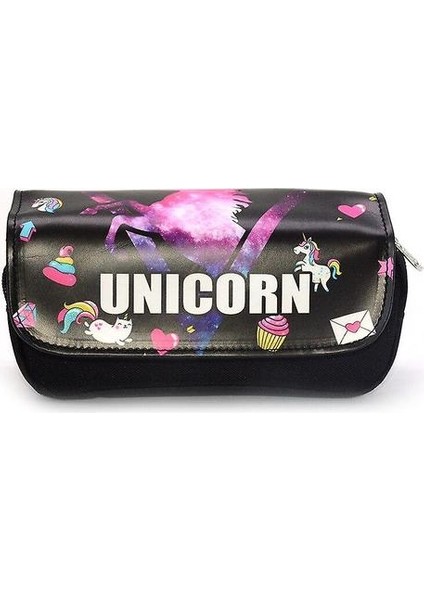 (L) Kalem Kutusu Okulu Tedarikçiler Çocuklar Için Sevimli Unicorn Kalem Çantası (Yurt Dışından)