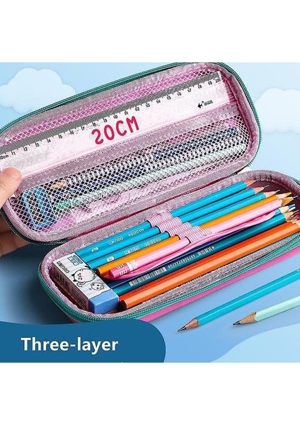 (A7) Kalem Kutusu 3D Stereo Hayvan Plastik Kırtasiye Kutusu Okul Kalem Kutuları (Yurt Dışından)
