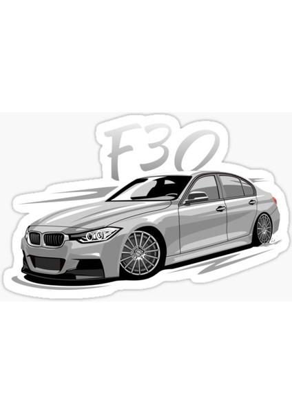 F30 Modifiye Cam Sticker Yapıştırma 16CM 2 Adet
