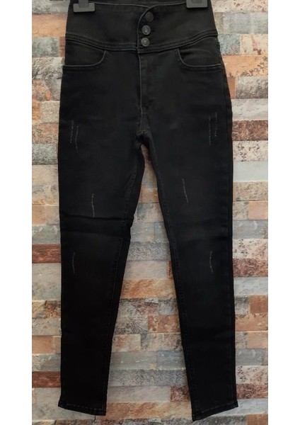 Yüksek Bel Likralı Jean Pantolon modelleri