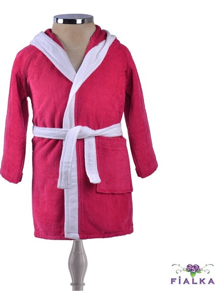 Çocuk Bornoz 7-8 Yaş Fuşya
