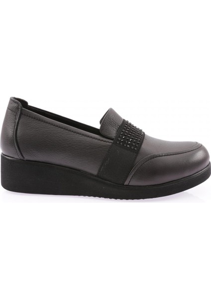 1094-22K Kadın Kalın Taban Bantlı Comfort Ayakkabı